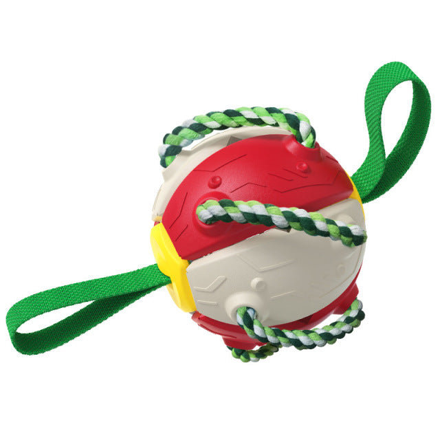 Interactive Dog Toy - Red White