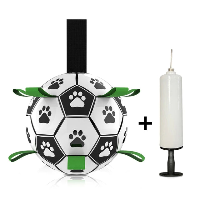 Soccer Ball Dog Toy - Soccer Ball with Pump